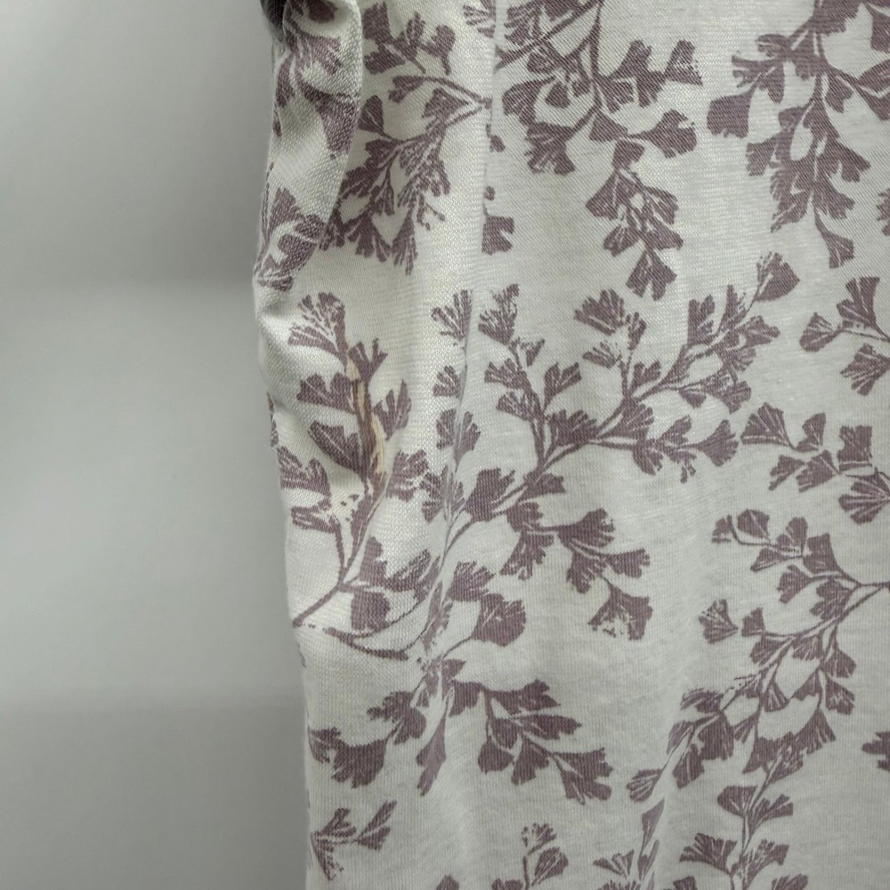 FLAWED Garnett hill floral print pajama set organic cotton size m Asian wrap - Picture 10 of 12